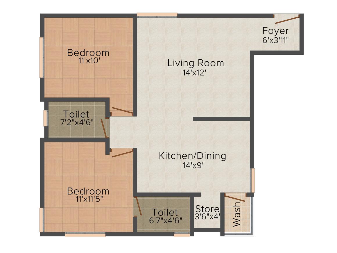 2 BHK Apartment