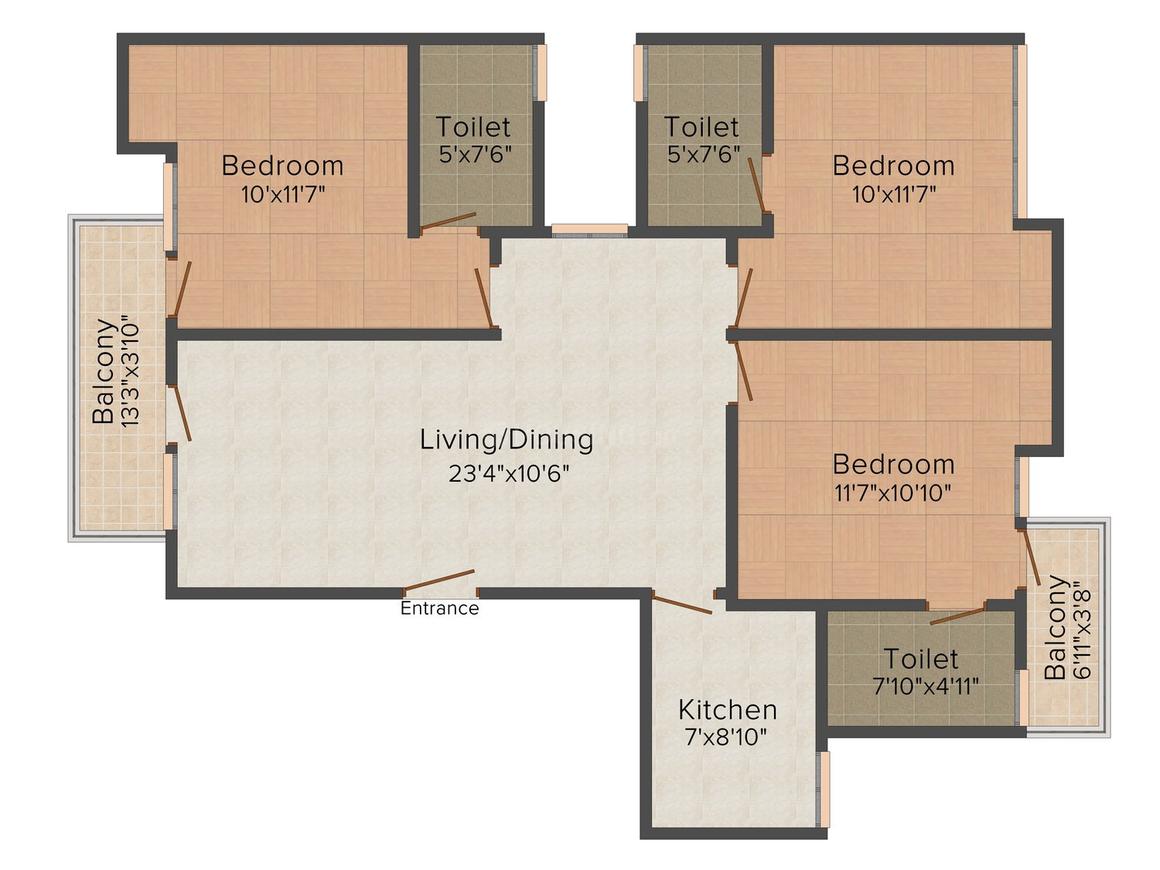 3 BHK Independent Floor