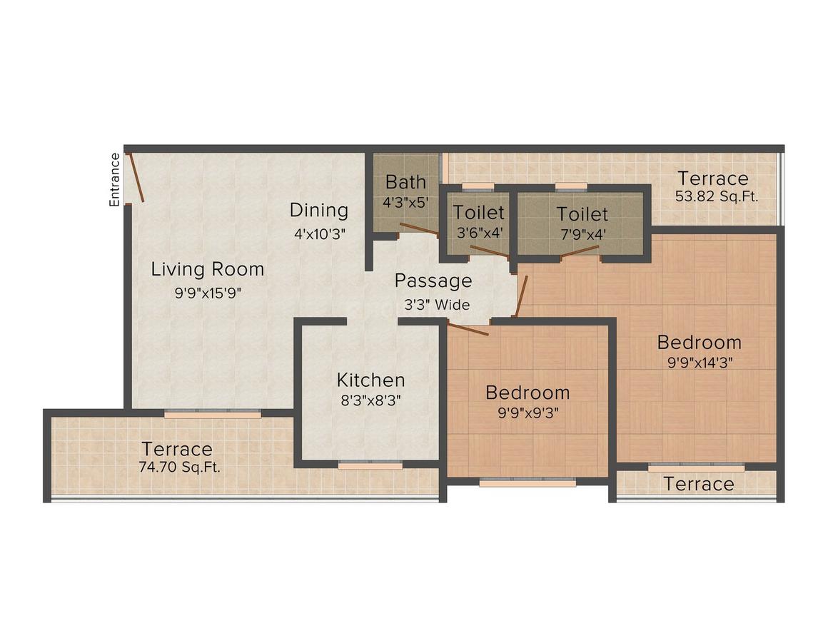 2 BHK Apartment