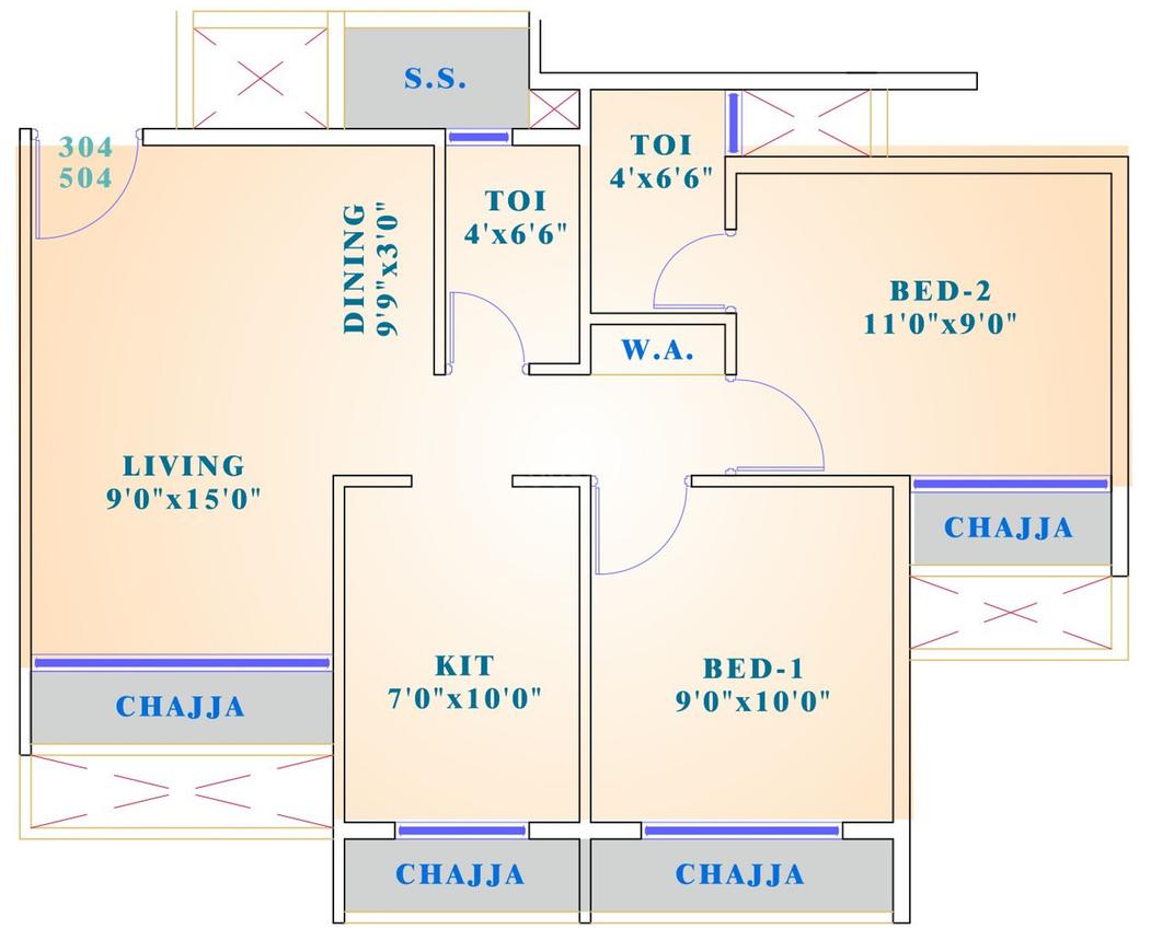 2 BHK Apartment