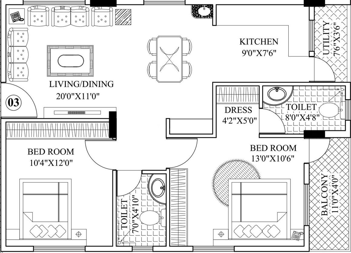2 BHK Apartment
