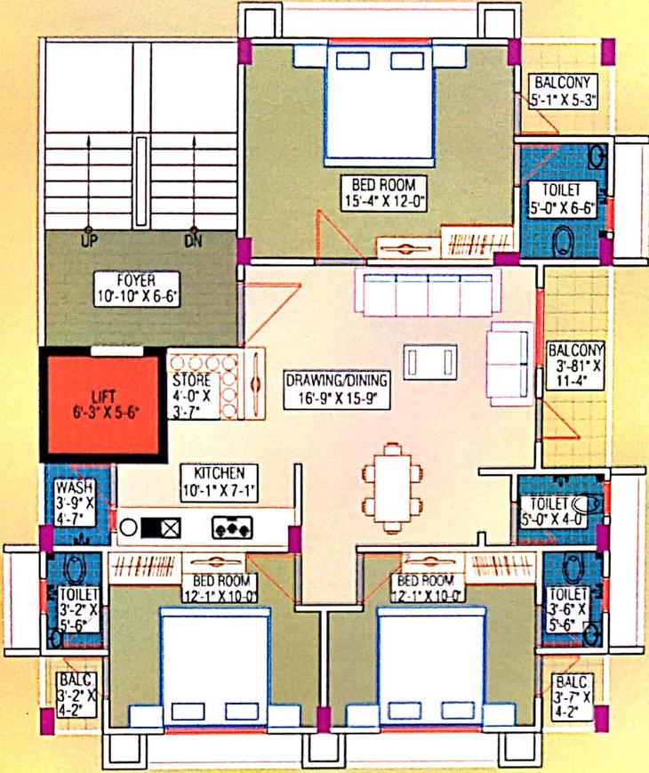 3 BHK Apartment