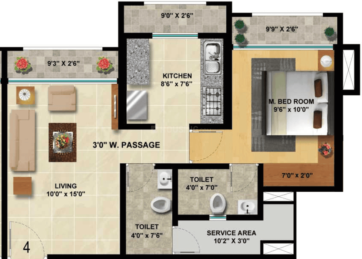 1 BHK Apartment