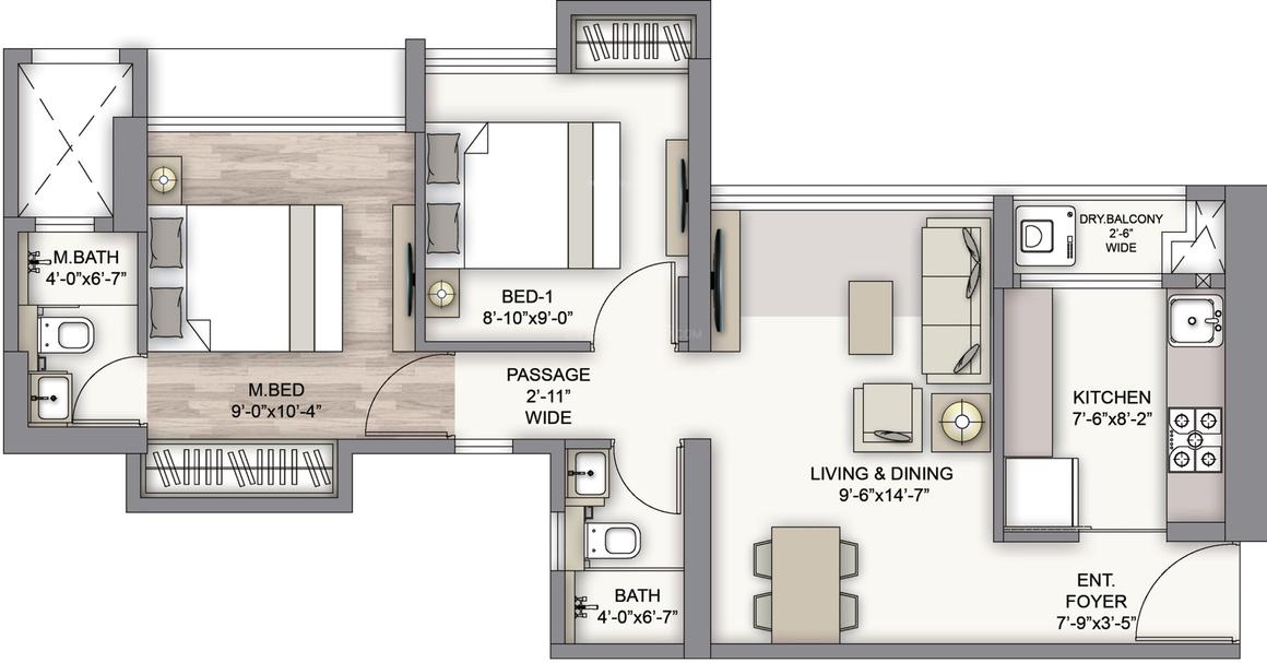 2 BHK Apartment