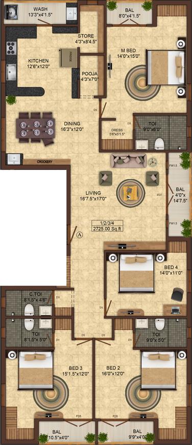 4 BHK Apartment