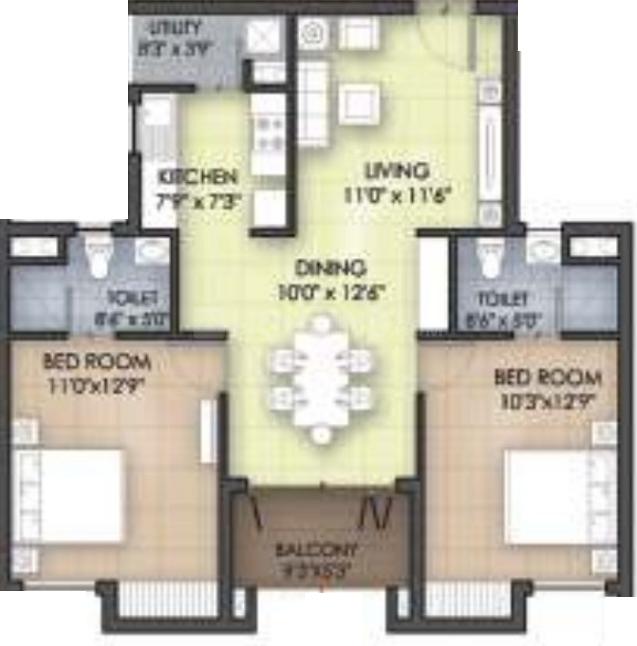 2 BHK Apartment