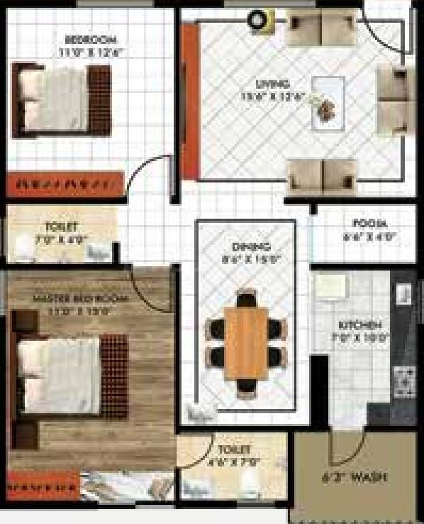 2 BHK Apartment
