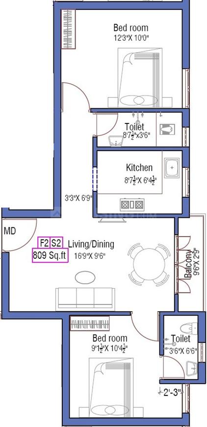 2 BHK Apartment