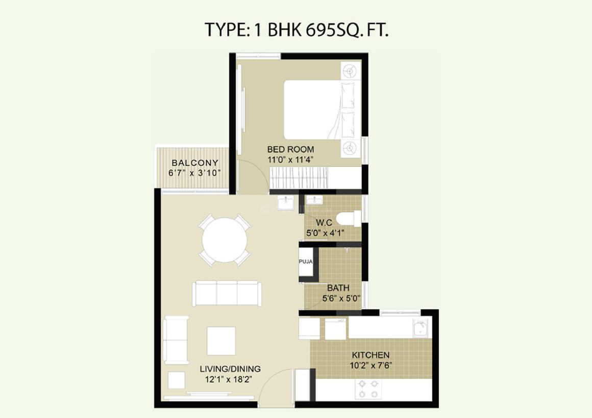 1 BHK Apartment