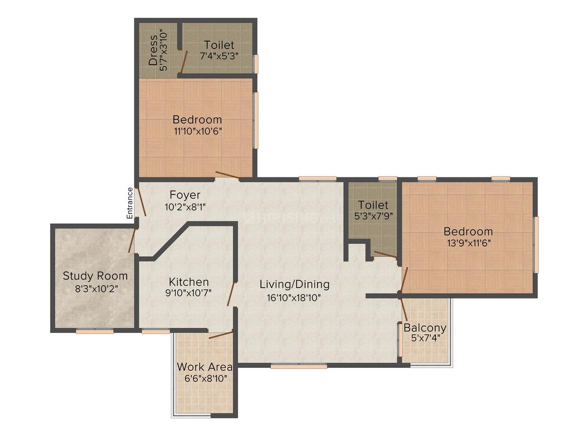 2.5 BHK Apartment