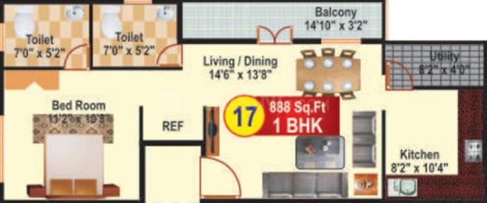 1 BHK Apartment