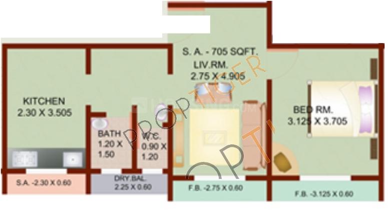 1 BHK Apartment