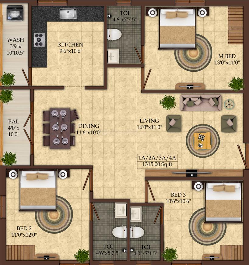 3 BHK Apartment