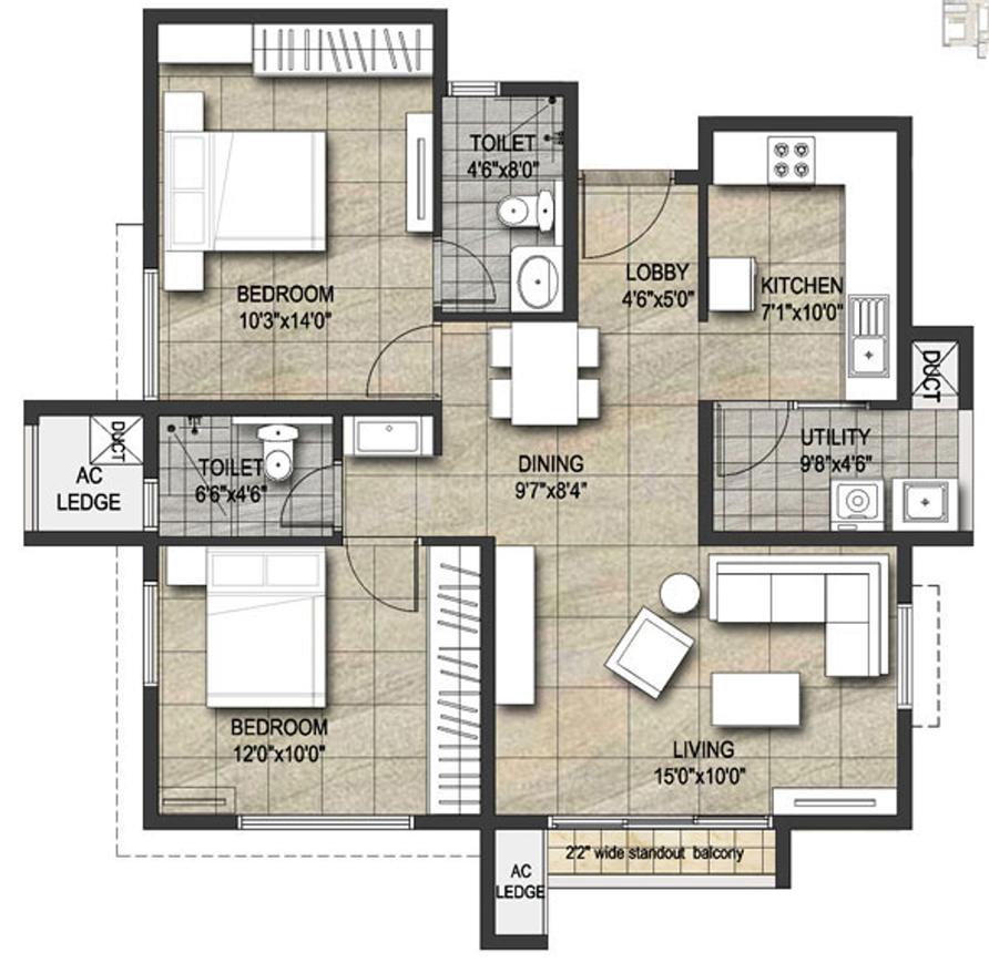 2 BHK Apartment