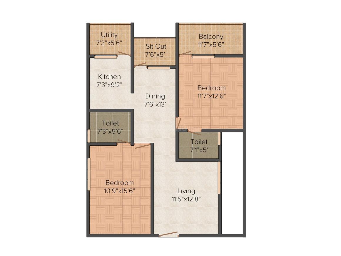 Mahaveer Zephyr Floor Plan Bommanahalli, Bangalore