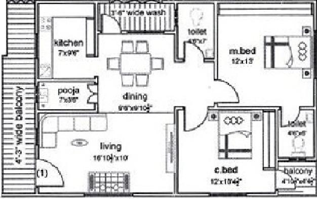 2 BHK Apartment