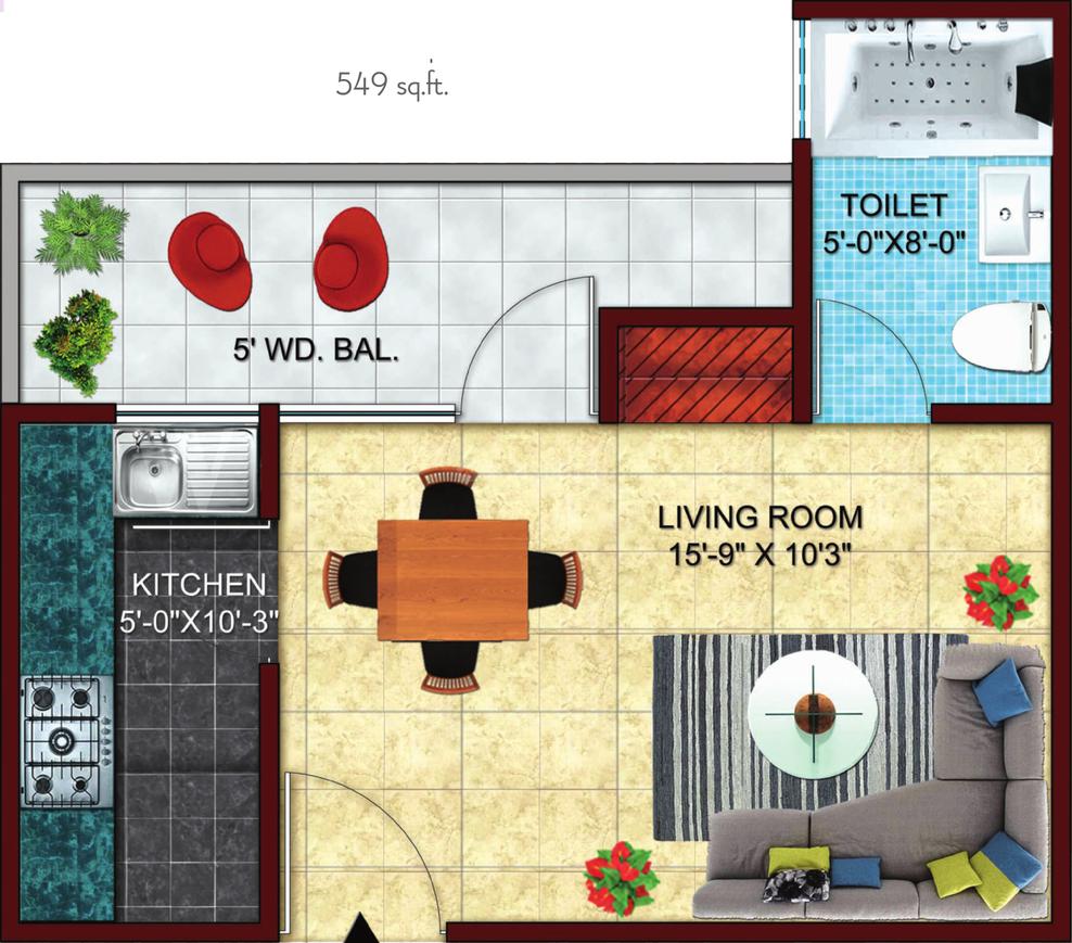 1 RK Apartment