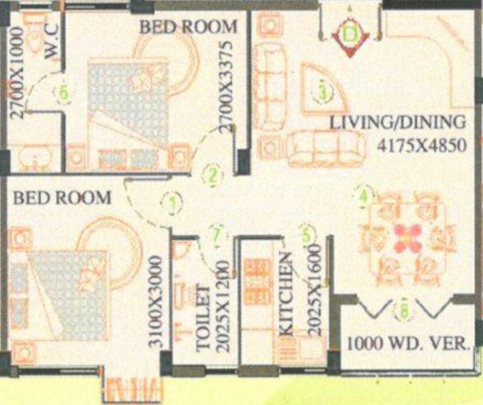 2 BHK Apartment