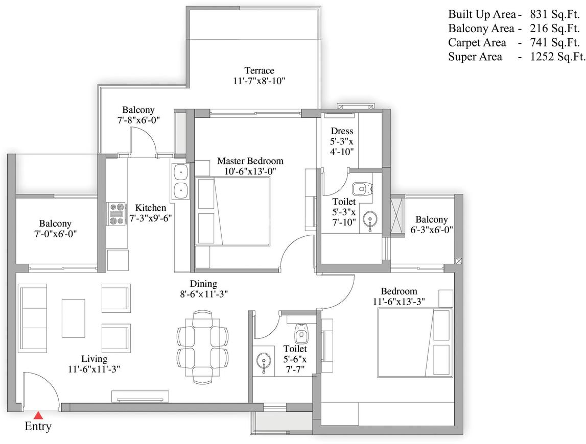 2 BHK Apartment