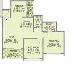 2 BHK Apartment