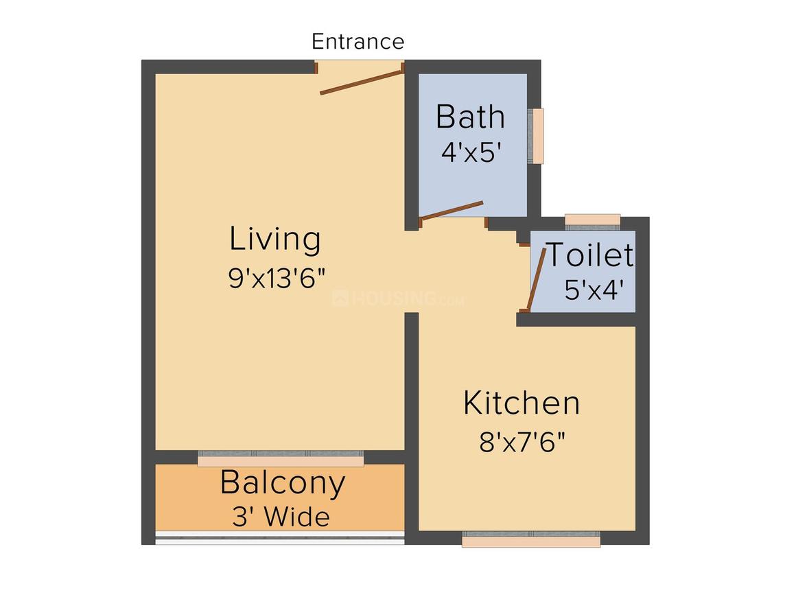 1 RK Studio Apartment