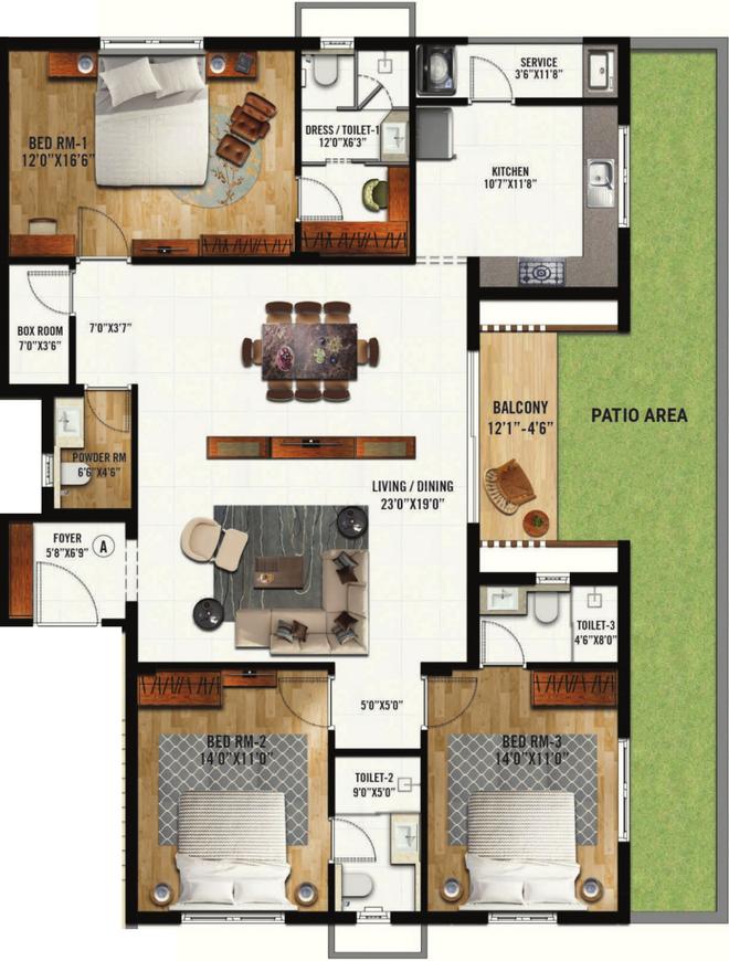 3 BHK Apartment