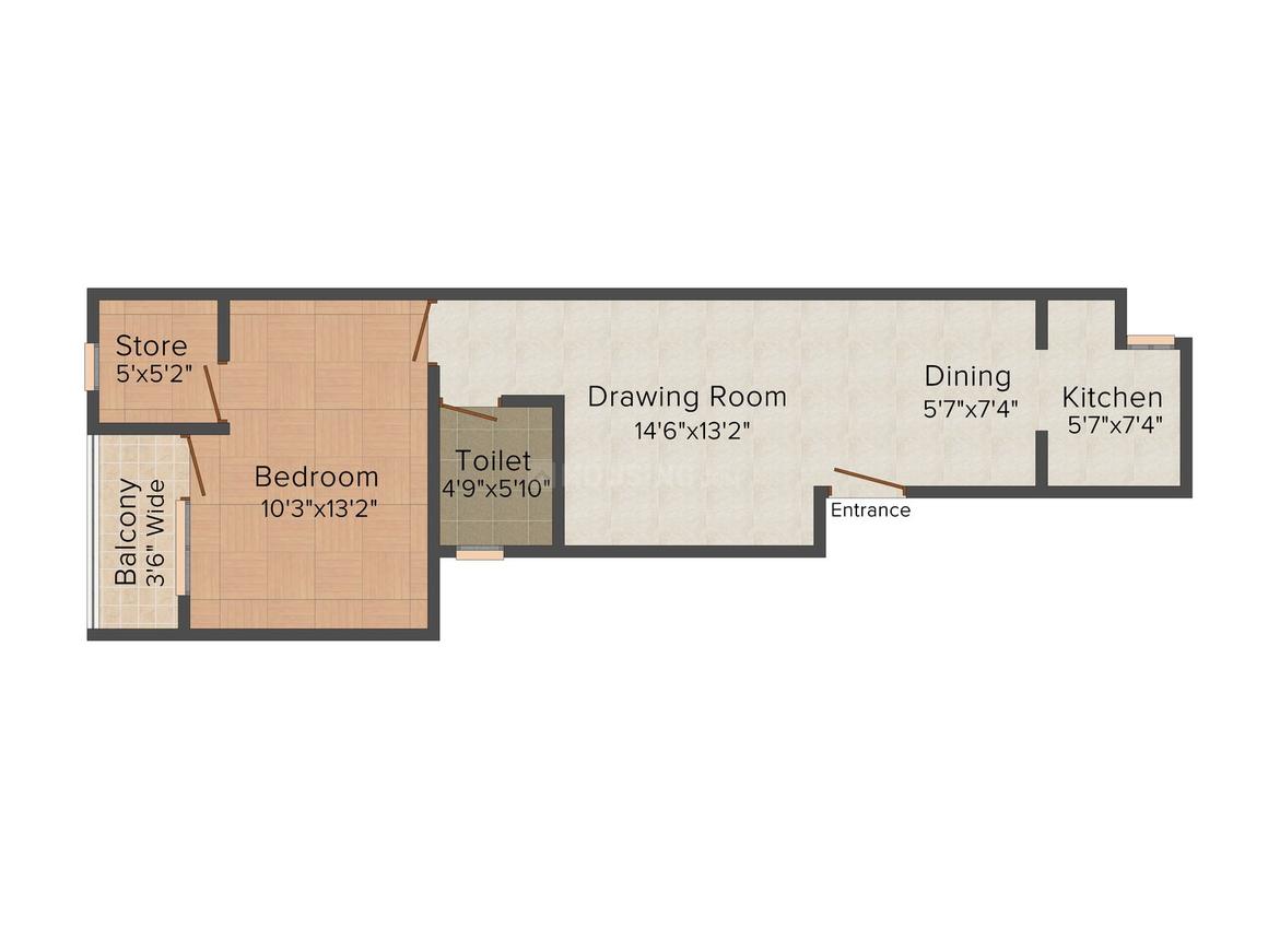 1 BHK Independent Floor