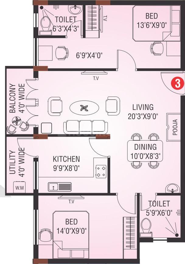 2 BHK Apartment
