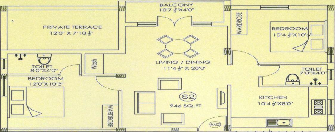 2 BHK Apartment