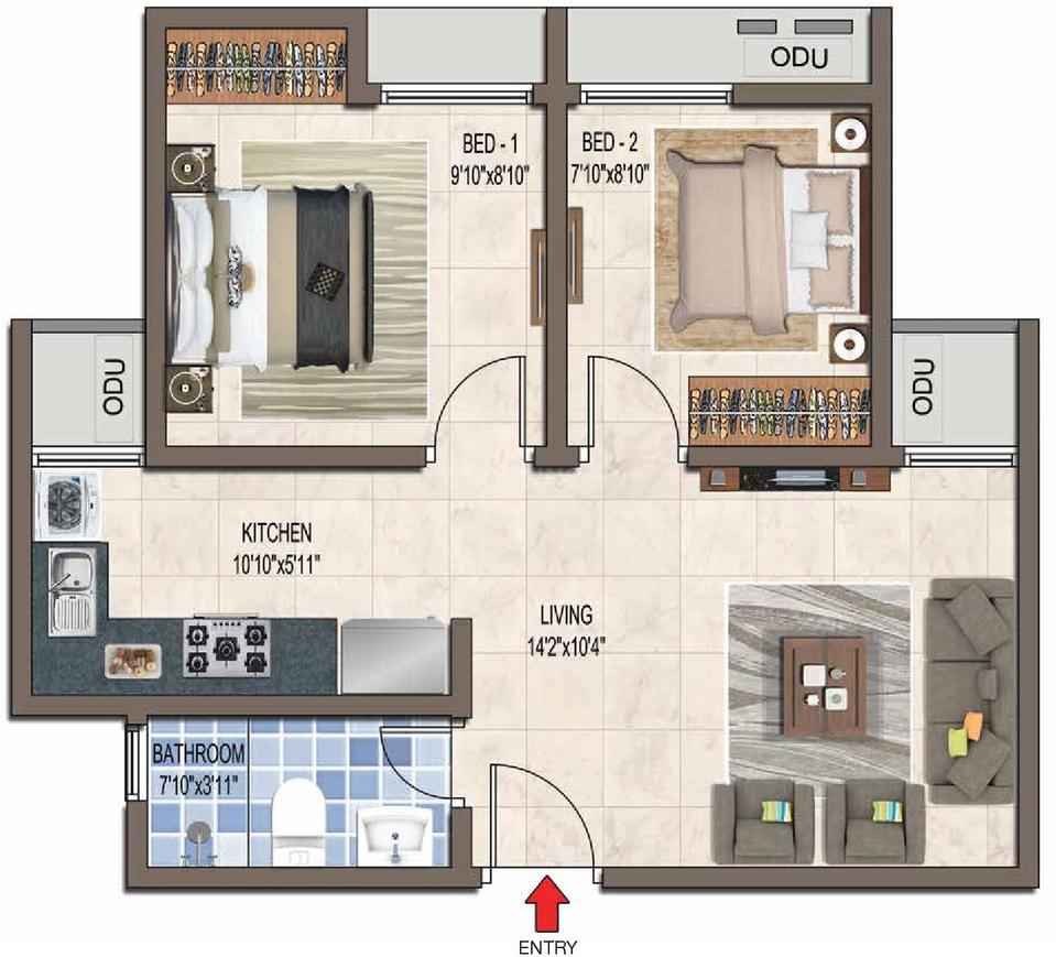2 BHK Apartment