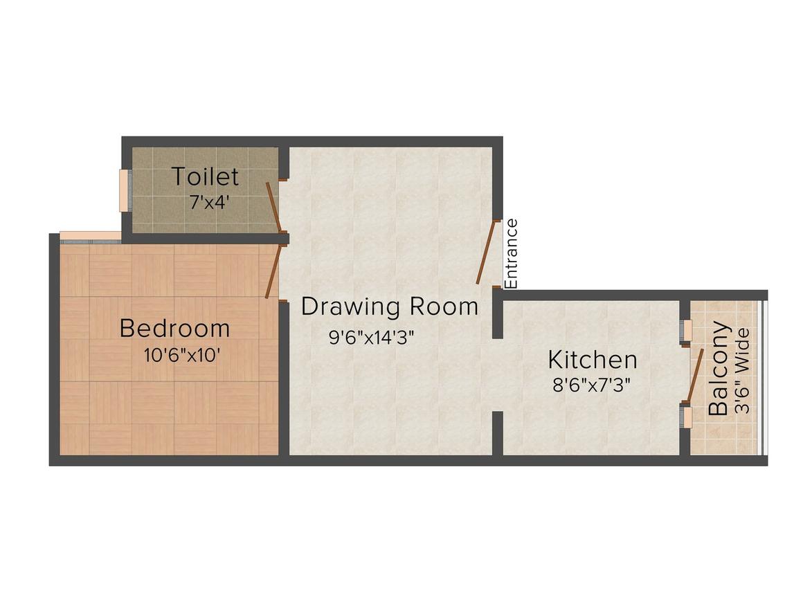 1 BHK Independent Floor