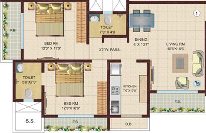 2 BHK Apartment