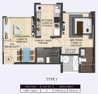 Floor Plan Bhk In Bhandup West Swami Samarth Srishti In Bhandup