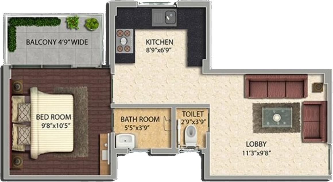 1 BHK Apartment