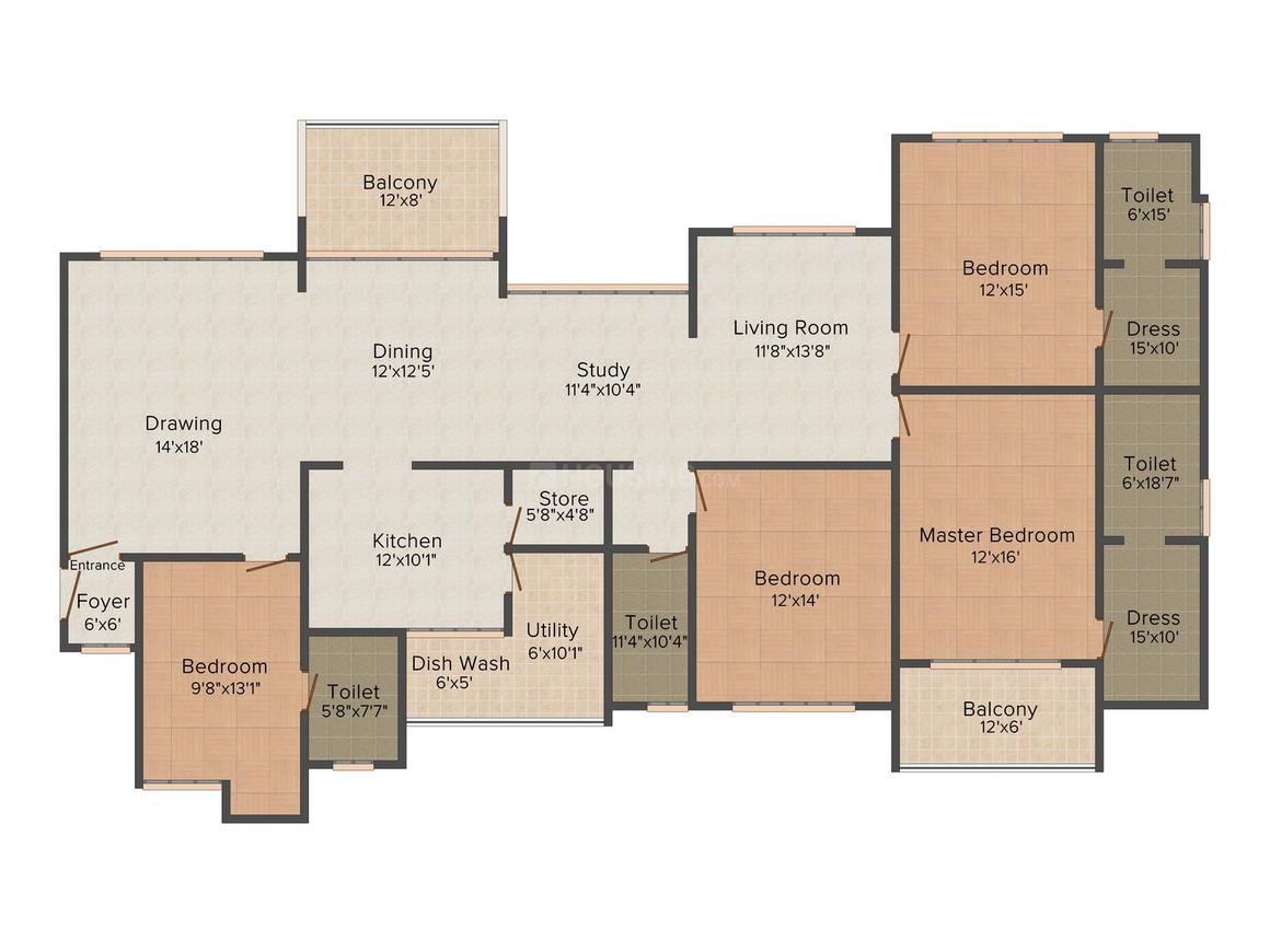 Shri Balaji Luxora Apartments Floor Plan Mowa, Raipur