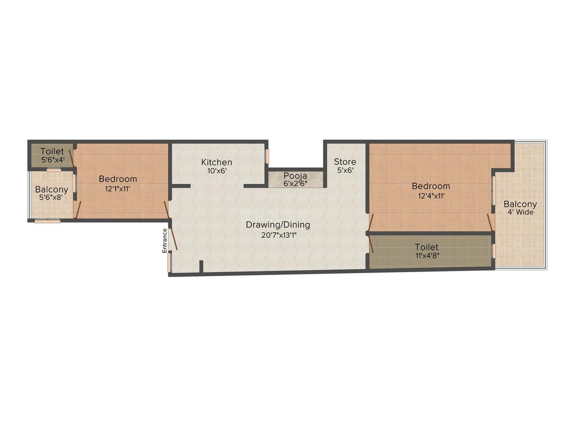2 BHK Independent Floor