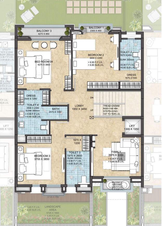 Shalimar Valencia County Floor Plan Gomti Nagar, Lucknow