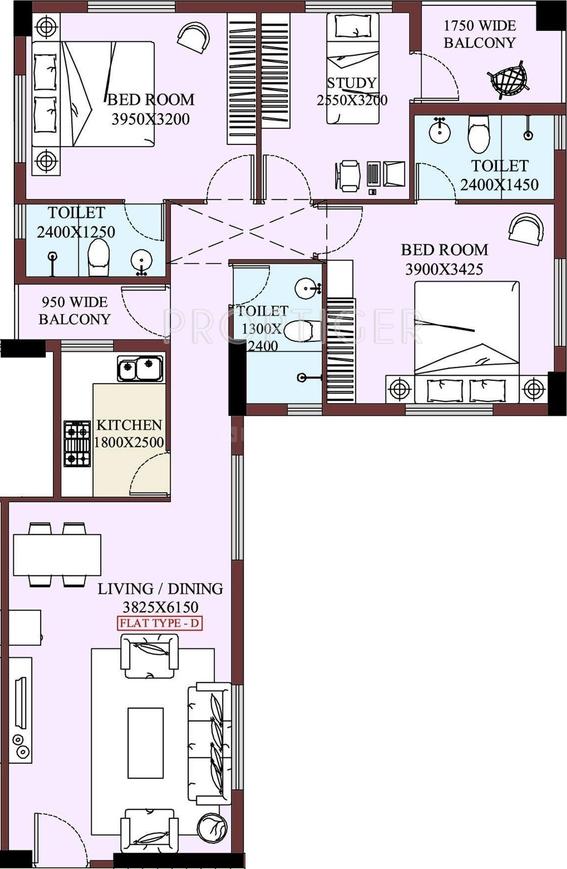 2.5 BHK Apartment