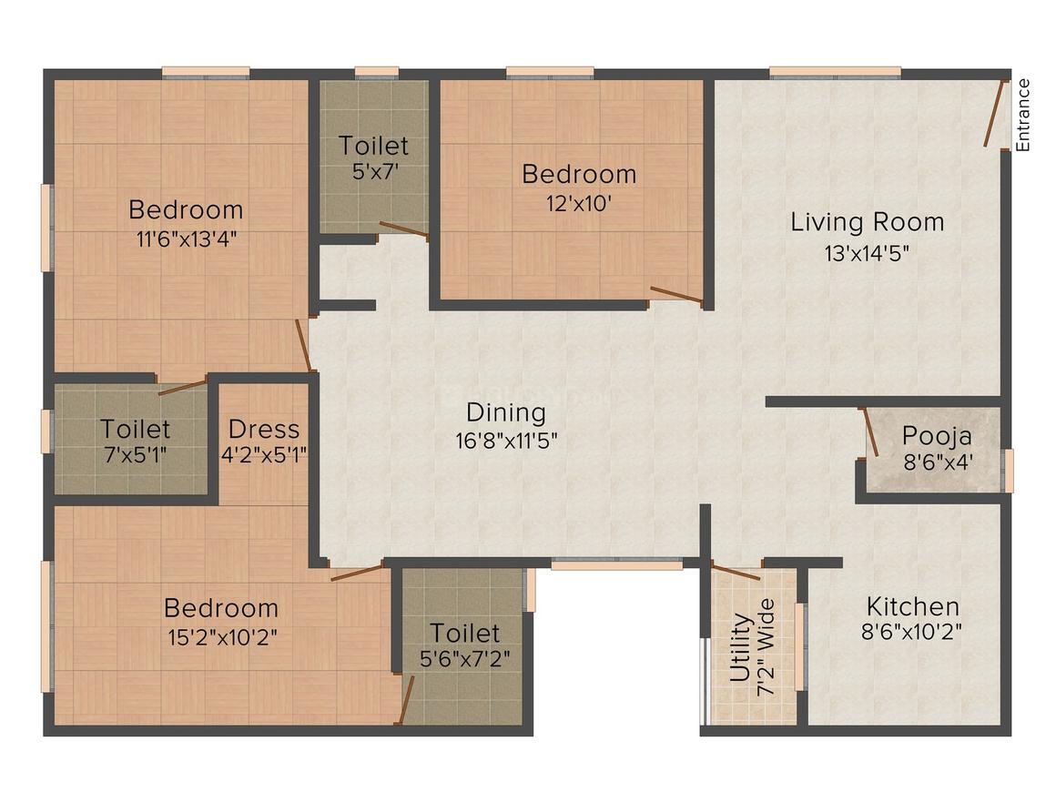 3 BHK Independent Floor