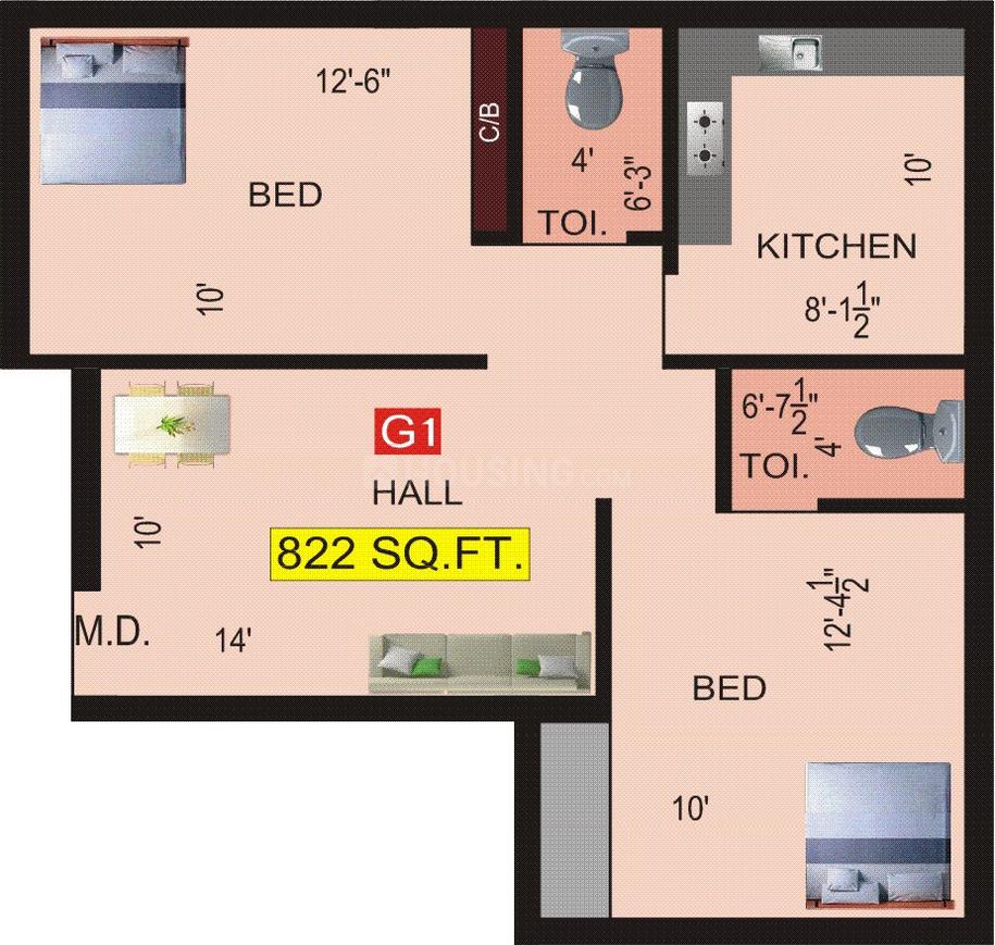 2 BHK Apartment