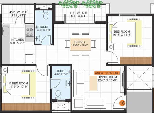 2 BHK Apartment