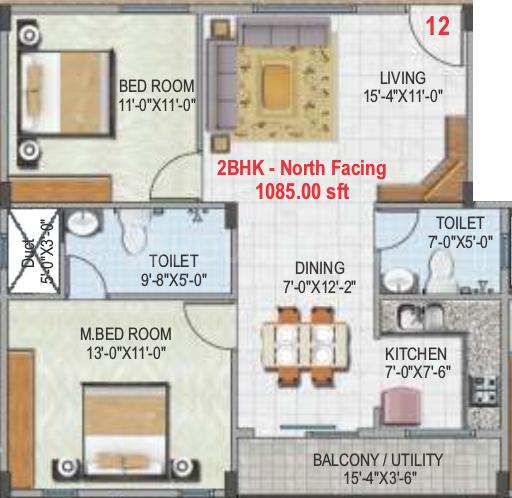 2 BHK Apartment