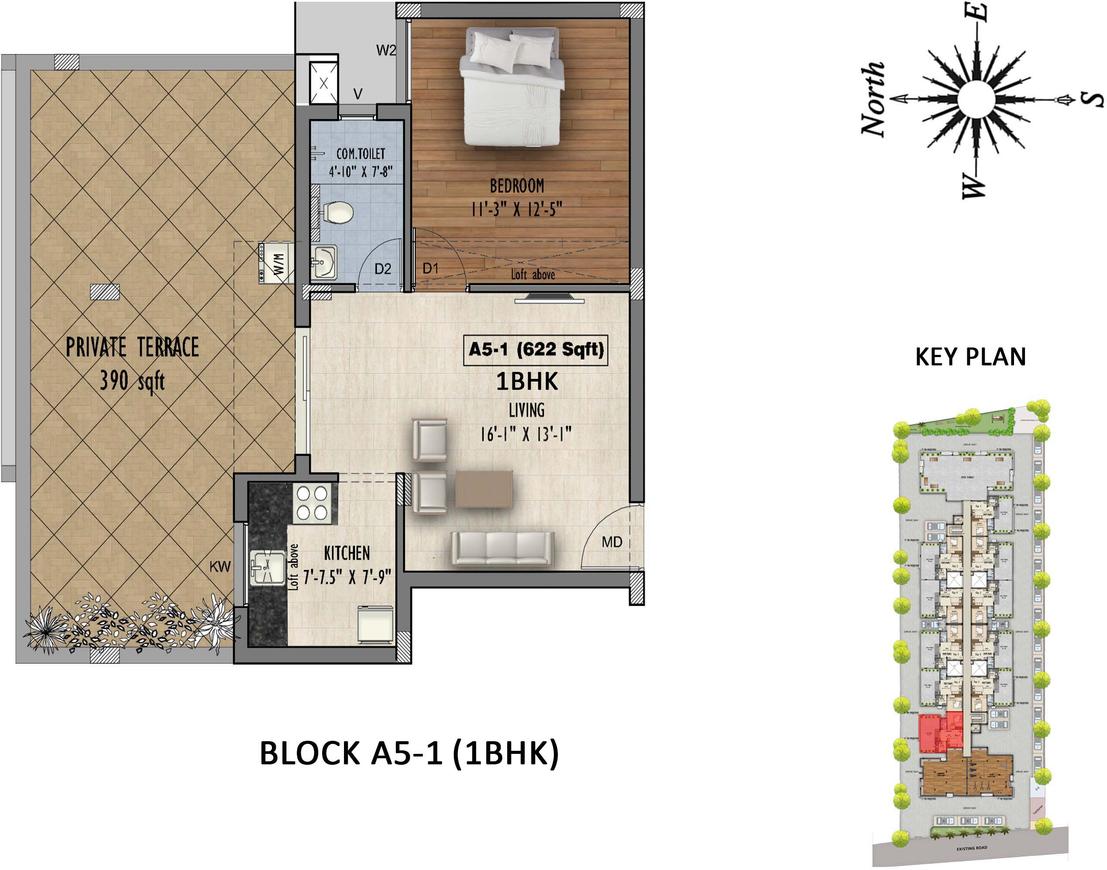 1 BHK Apartment