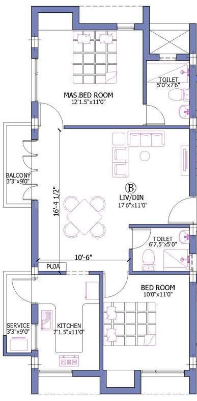 2 BHK Apartment