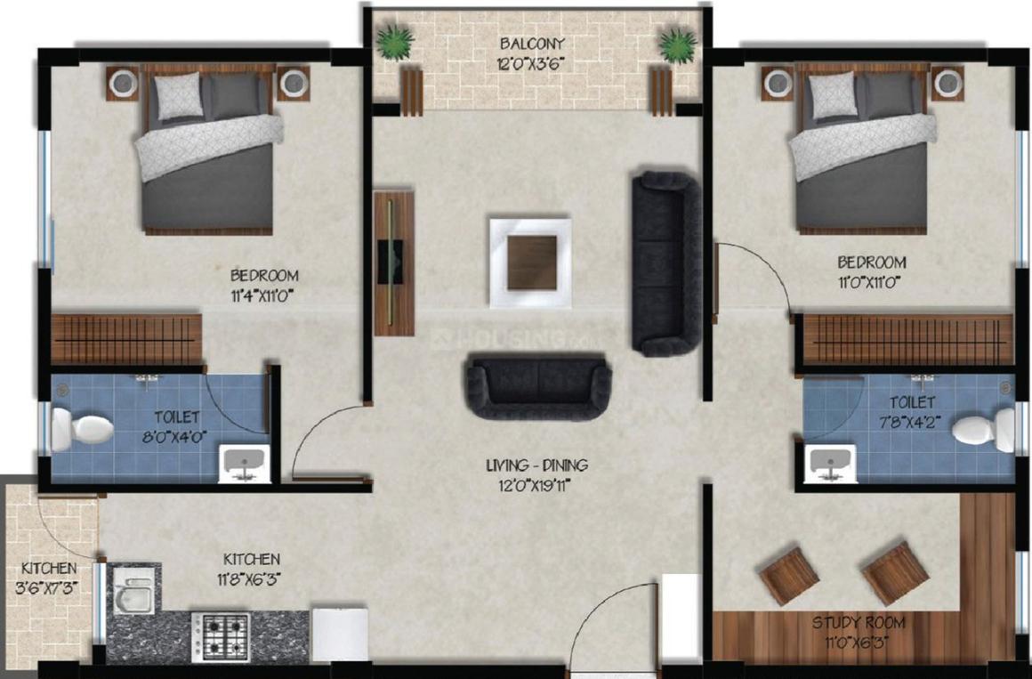 2.5 BHK Apartment