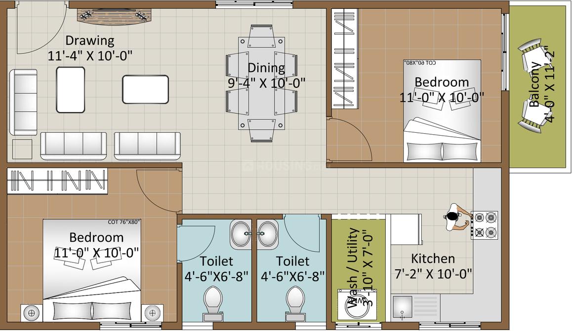 2 BHK Apartment