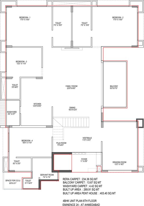 4 BHK Apartment