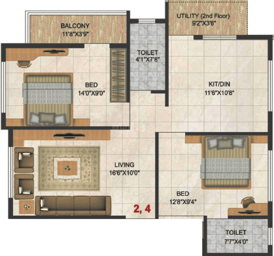 2 BHK Apartment