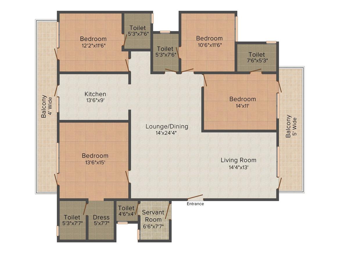 4 BHK Independent Floor