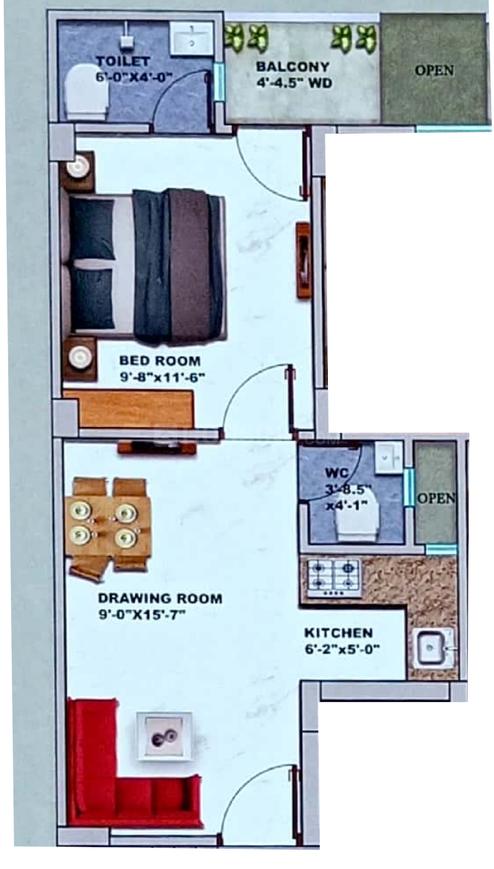 GCM Gomati Apartment - Image 11
